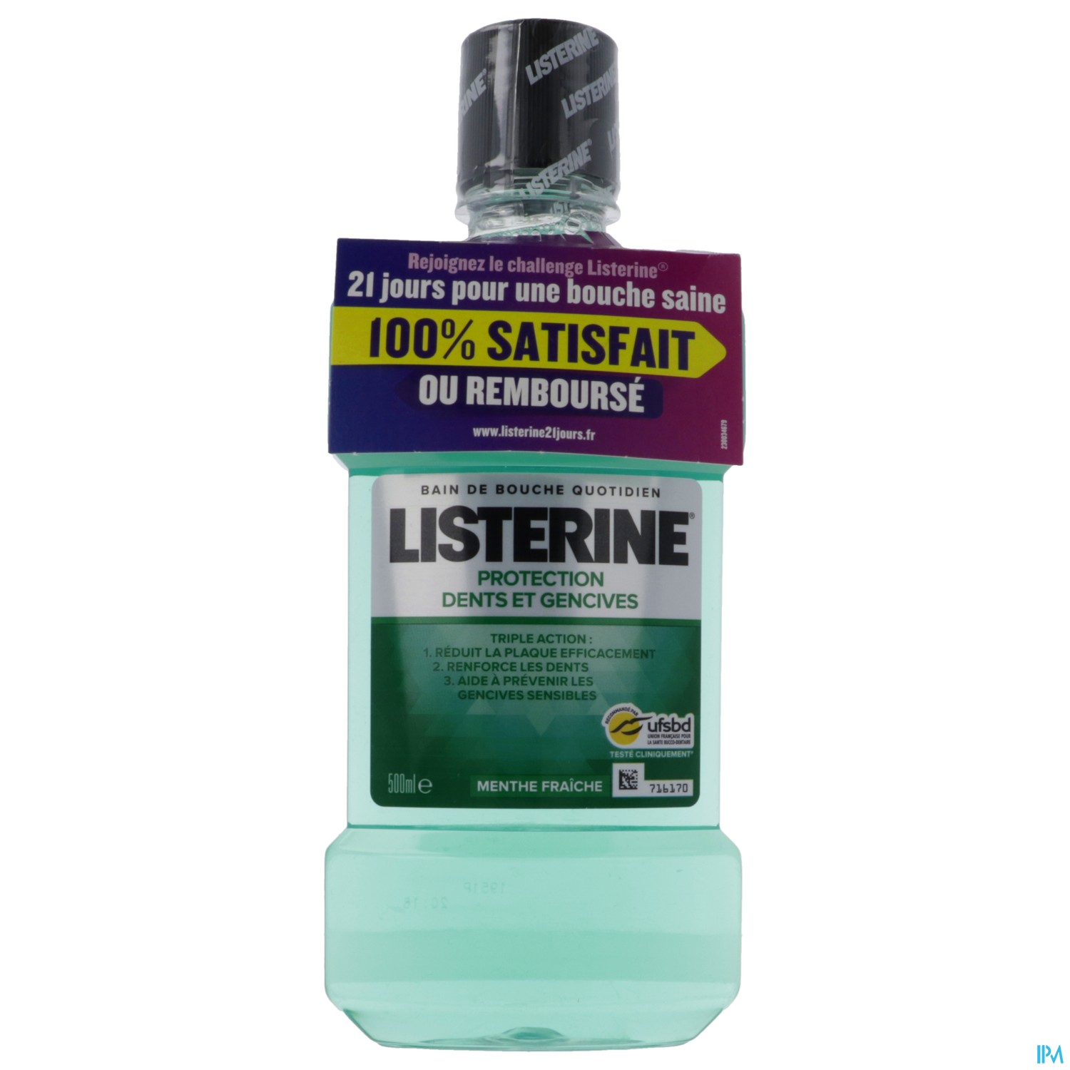 LISTERINE B/B PROT DEN/GENC 500ML