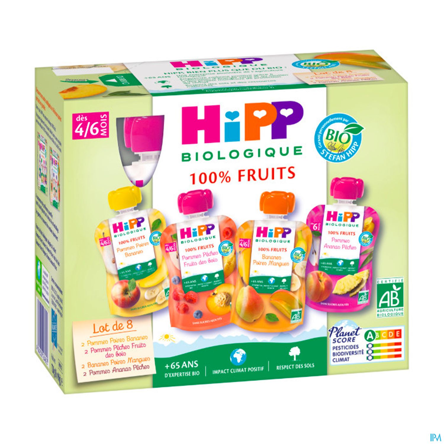 HIPP COMPOTE M PACK +6M GOUR90G 8