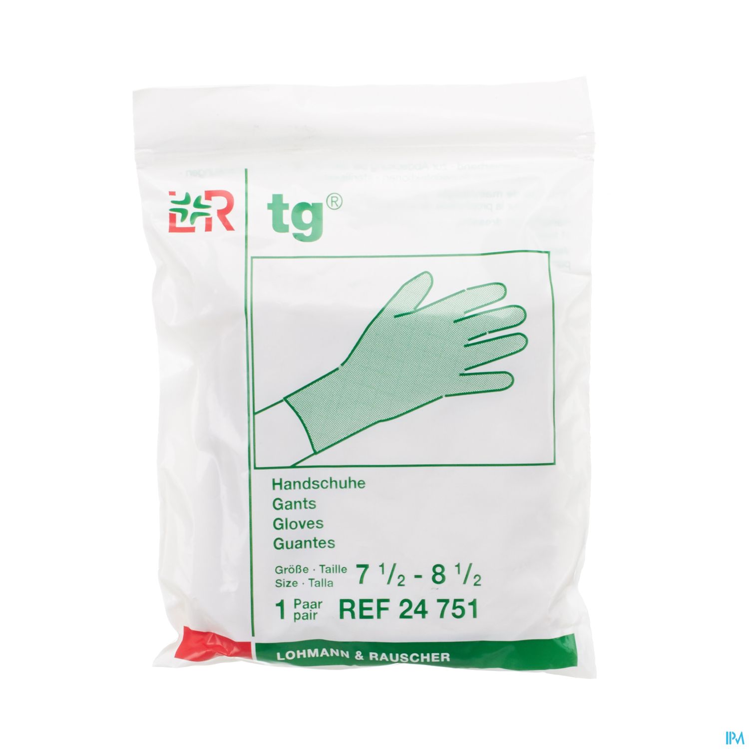Lohmann Tg Gant Protection Coton Adulte T7.5/8.5 X2