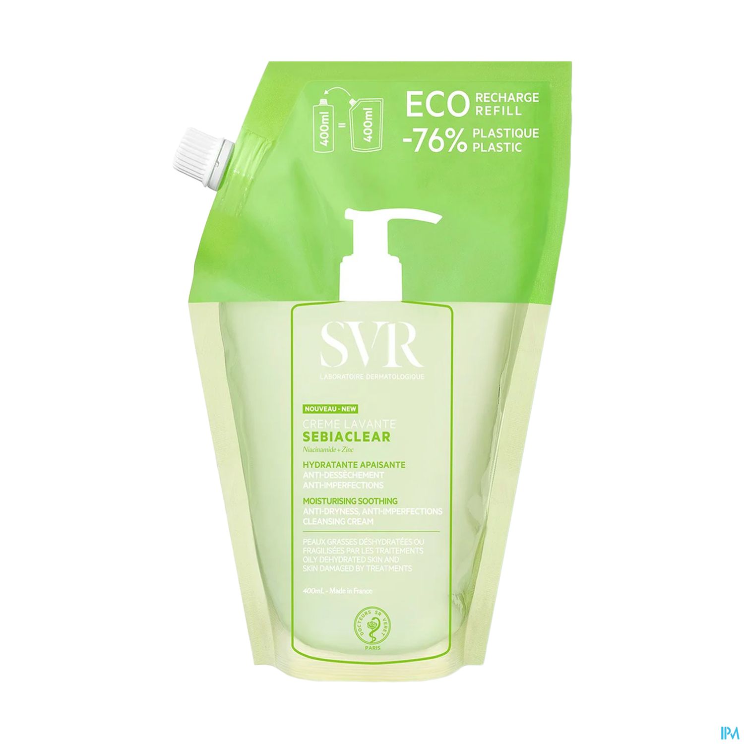 SVR SEBIACLEAR CR LAV RECH 400ML