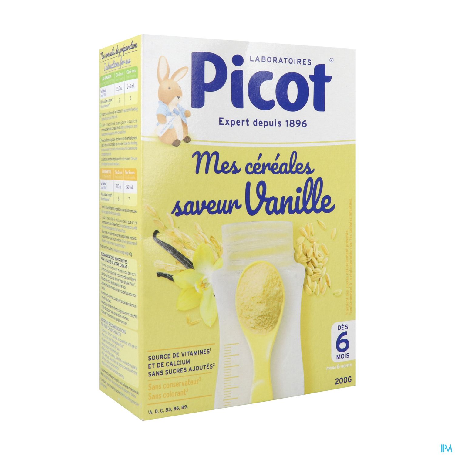 PICOT CEREALE VANILLE 6M 200G