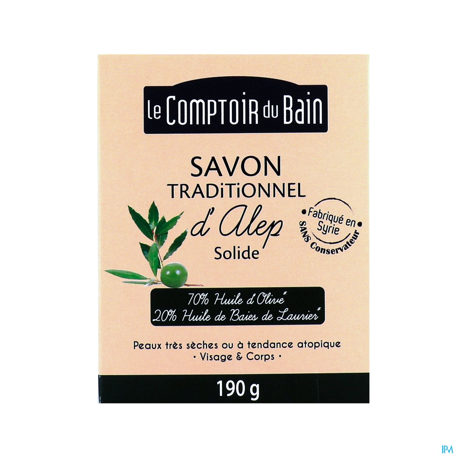 COMP BAIN SAVON ALEP 190G