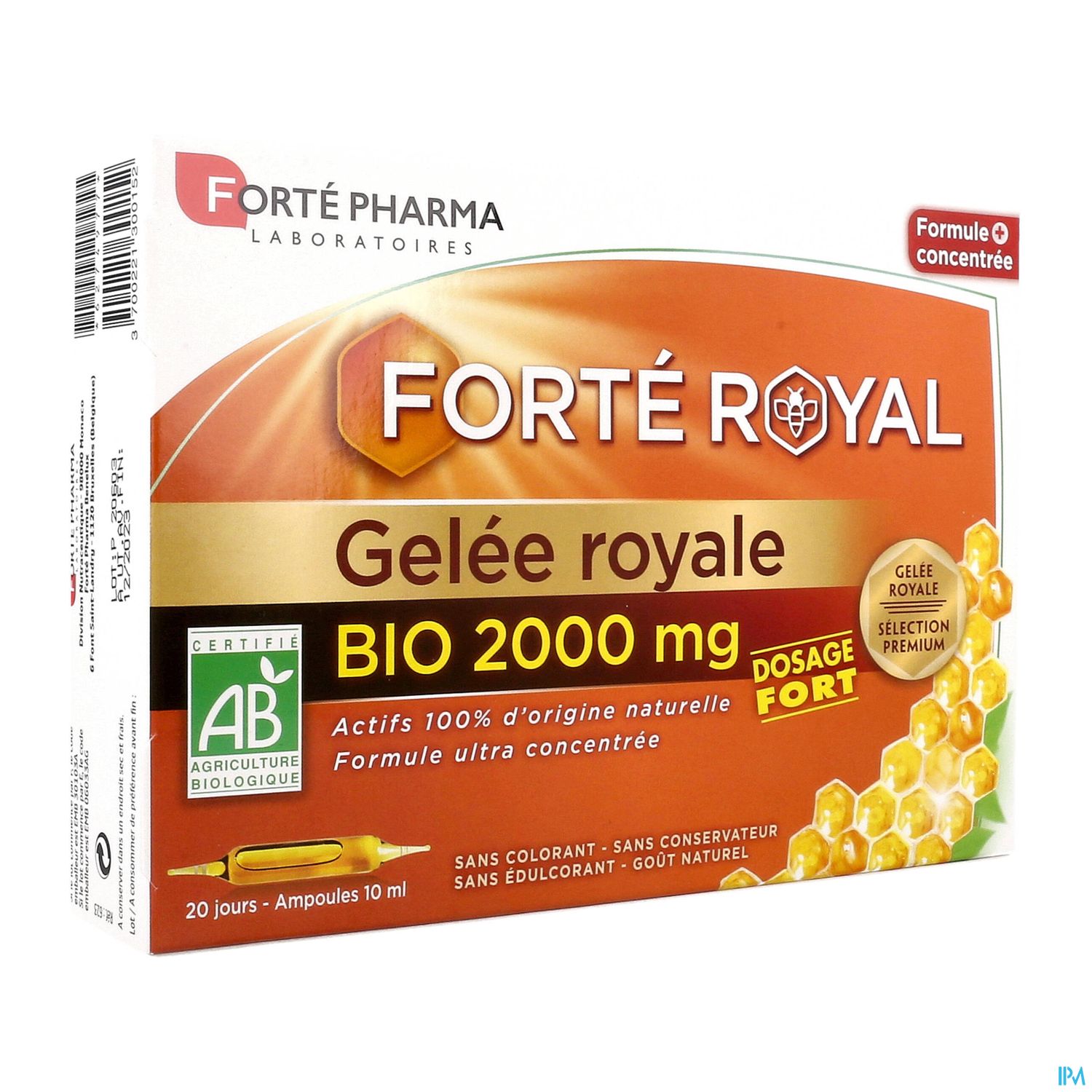 Forte Pharma Forte Royal Gelee Royale 2000mg Bio Ampoule 10ml 20