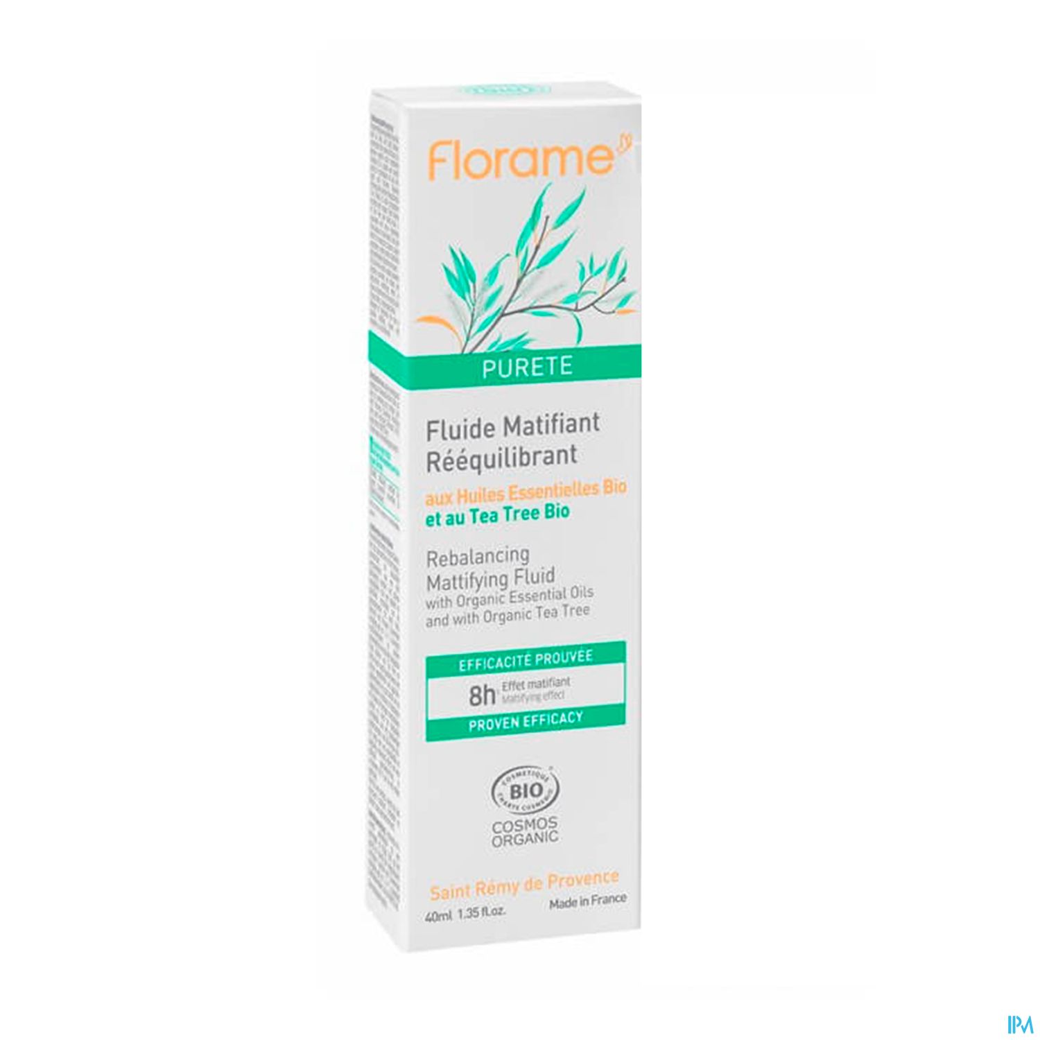 Florame Purete Fluide Matifiant Reequilibrant Bio 40ml