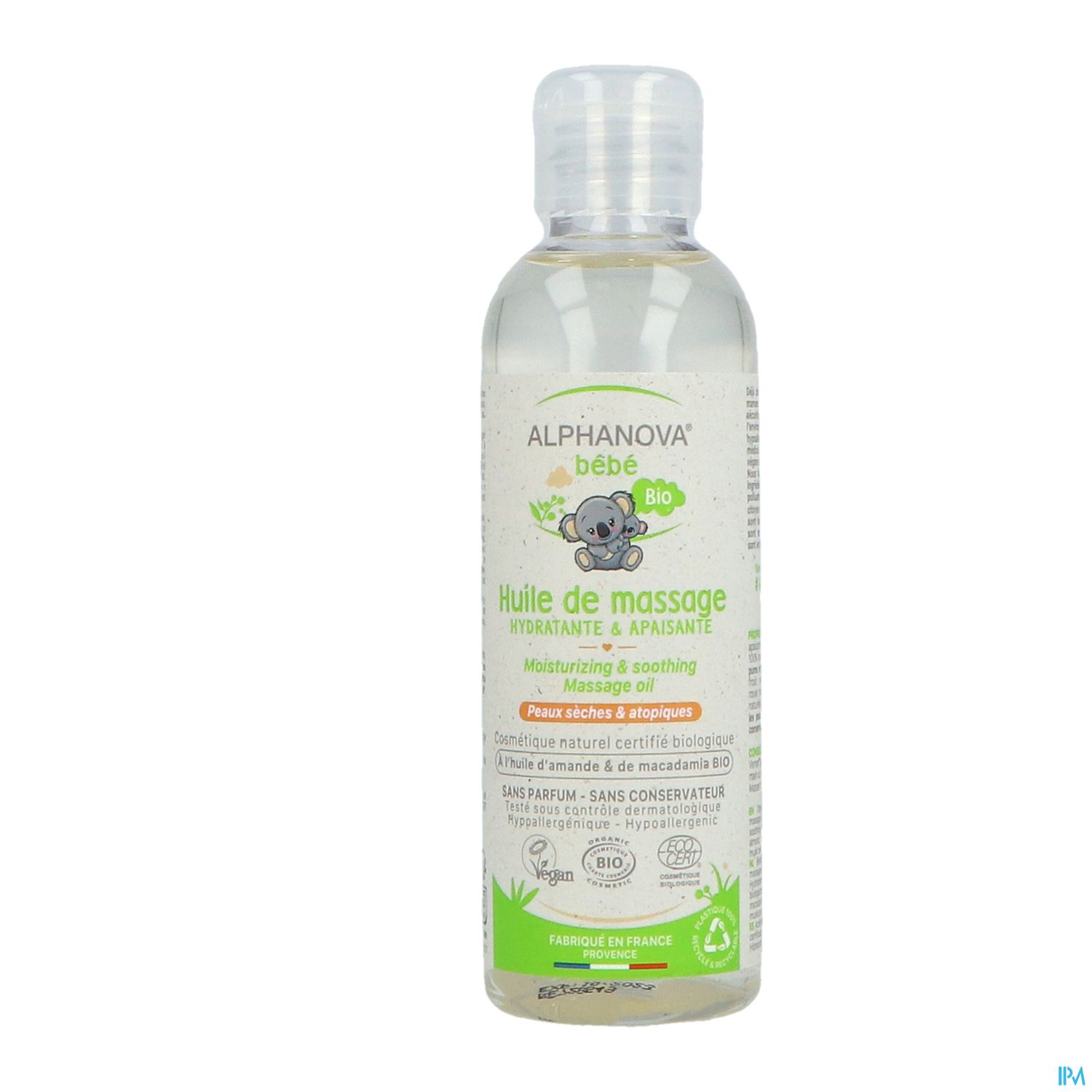 Alphanova Bebe Huile De Massage Bio 100ml