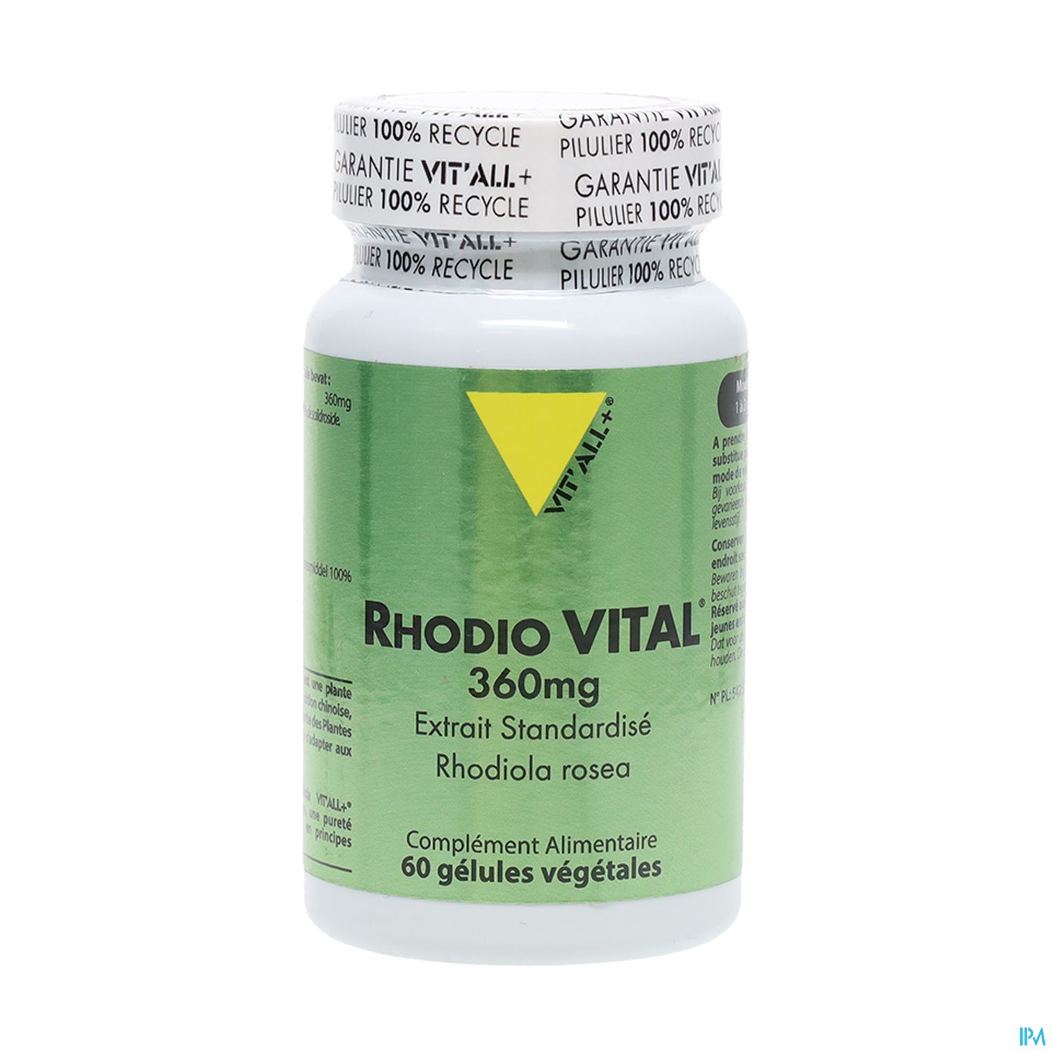 VIT ALL+ RHODIOVITAL 360MG CAPS 60