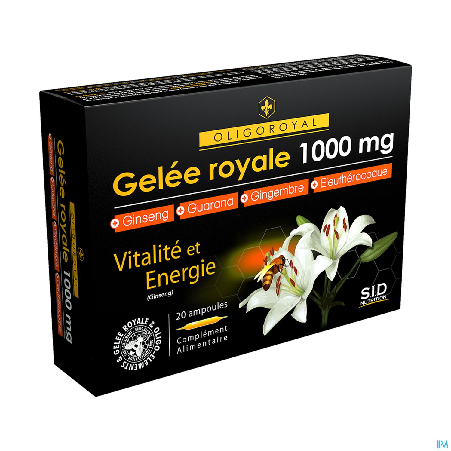 Sid Nutrition Oligoroyal Gelee Royale 1000mg Ampoule 20