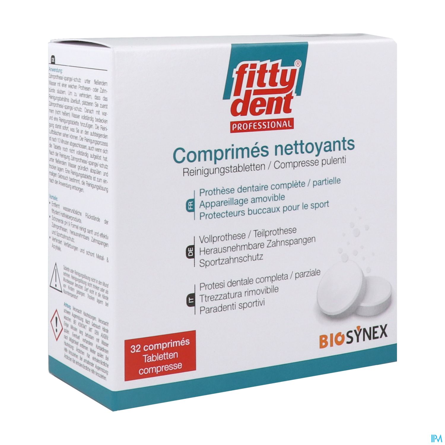 Fittydent Comprime Nettoyant Effervescent 32