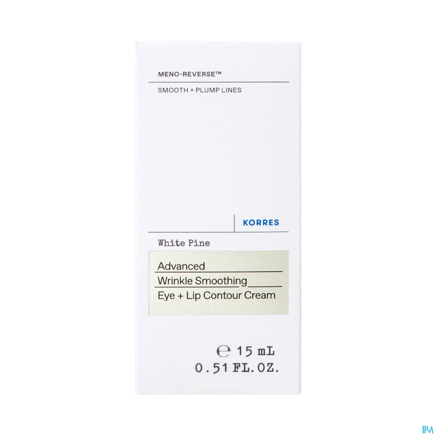 Korres Pin Blanc Contour Des Yeux Et Levres 15ml