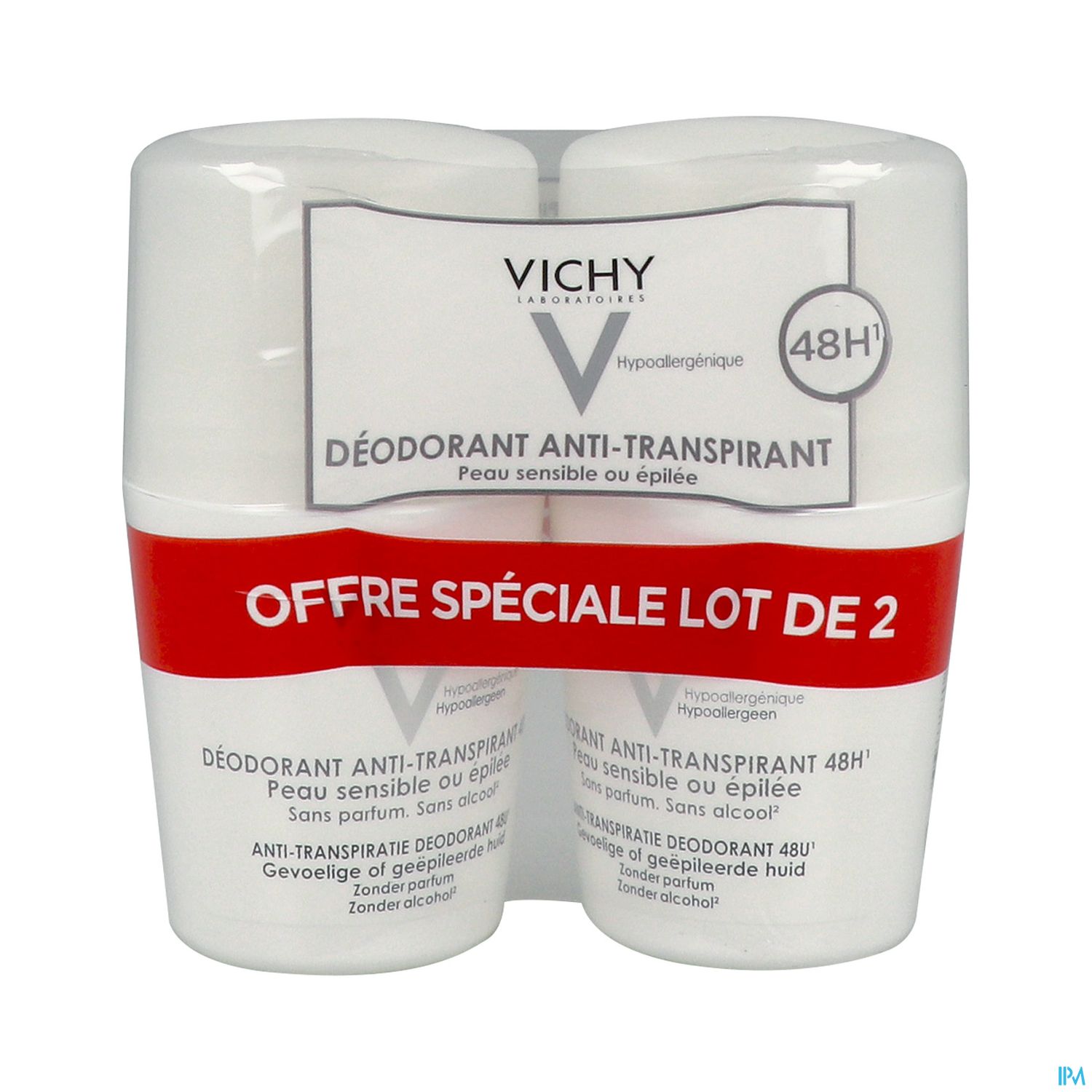 VICHY DEOD P/SENS BILLE 50MLX2