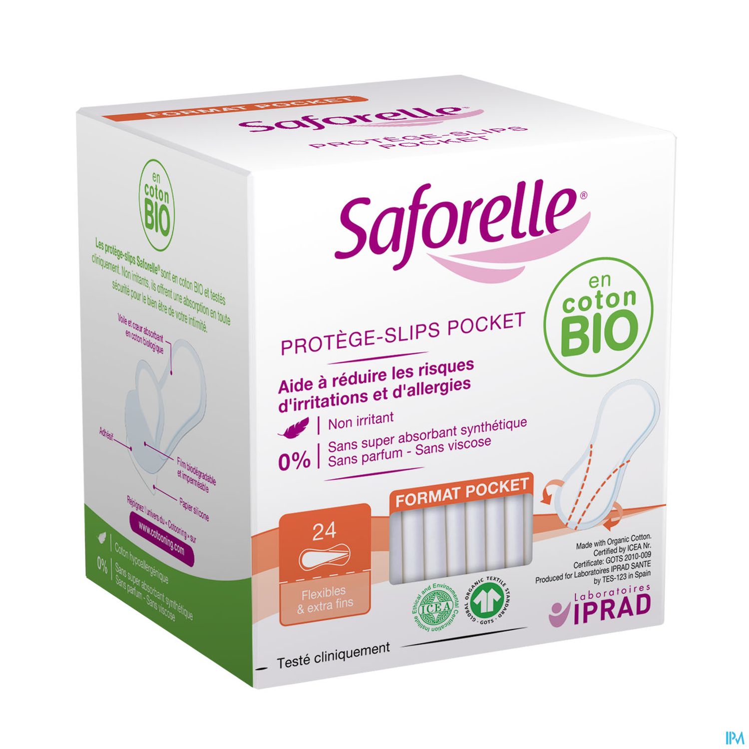 SAFORELLE PROT SLIP COTON 24