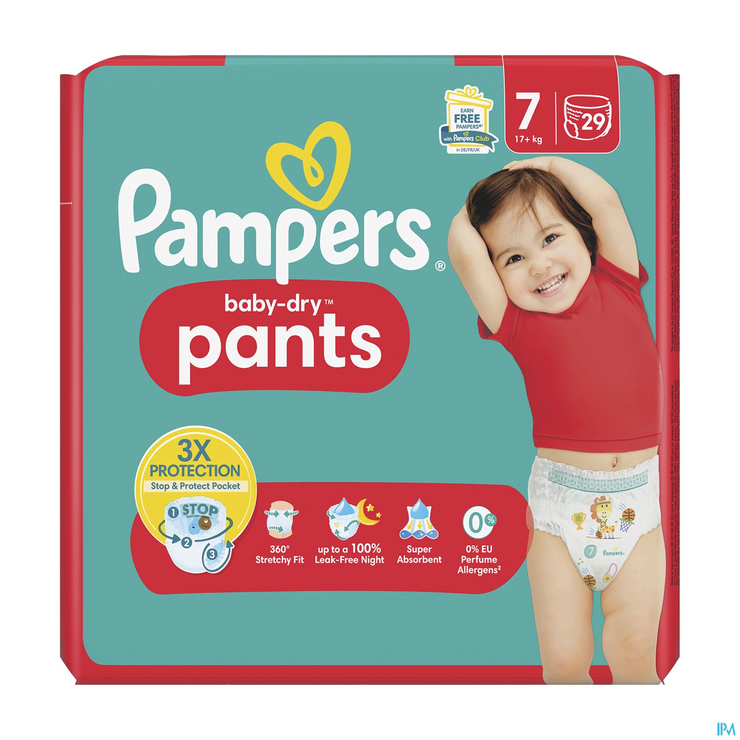 Pampers Baby Dry Pants Culotte T7 +17kg 29