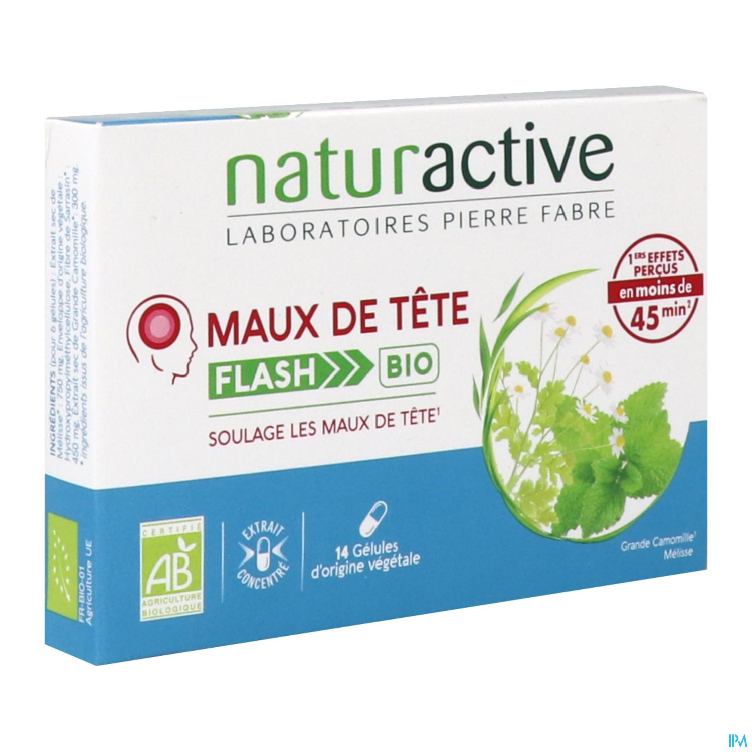 Naturactive Maux De Tete Flash Bio Gelule 14