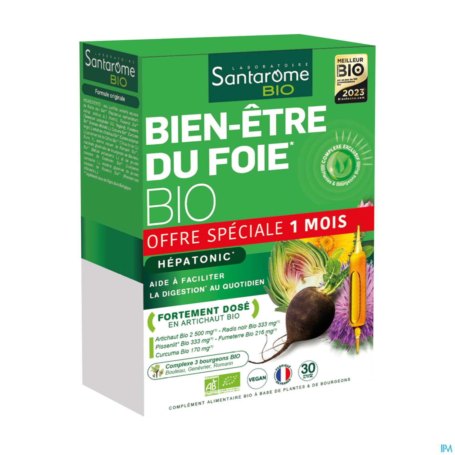 SANTAROME BIO BIEN-ETRE FOIE AMP30
