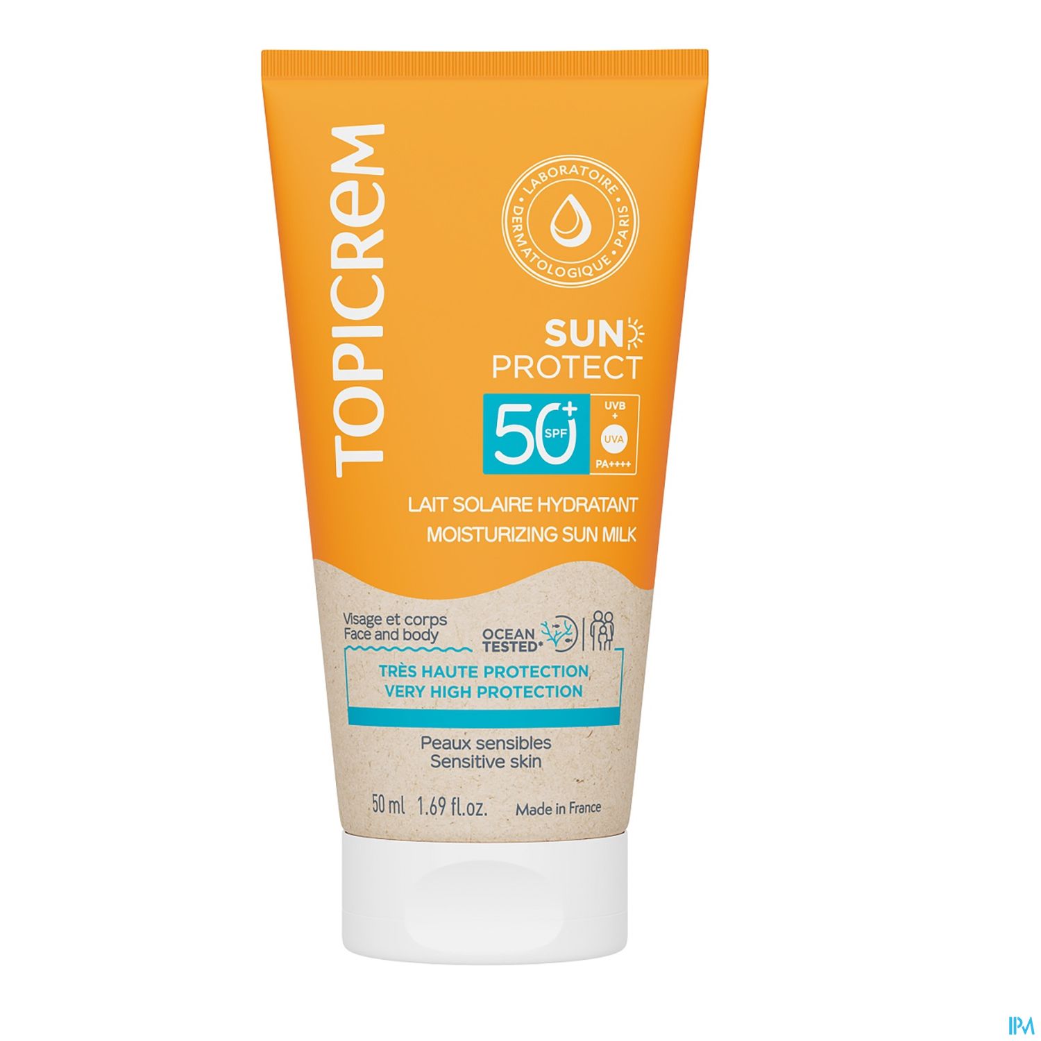 TOPICREM SUN PROT LAIT SPF50+.50ML