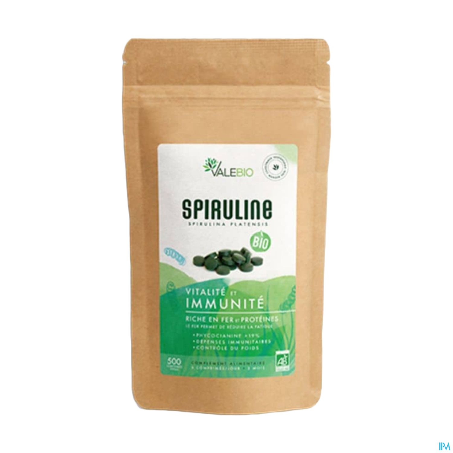 Valebio Complements Alimentaires Super Food Spiruline Bio Comprime 240