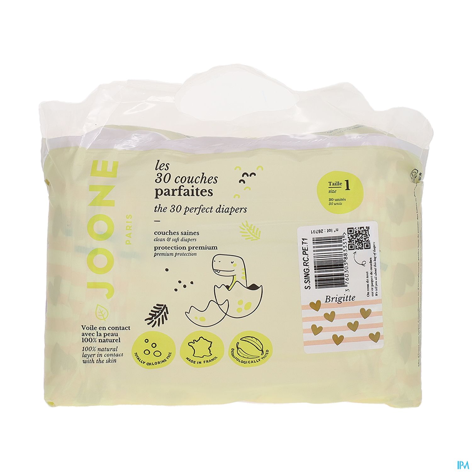 JOONE COUCHE BRIGITTE T1 2-4KG 30.