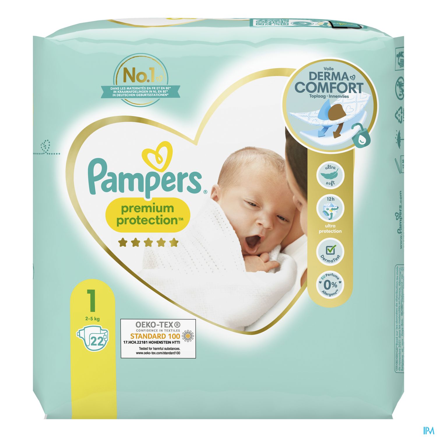 COUCH PAMPERS PREMIUM PROT T1 X22