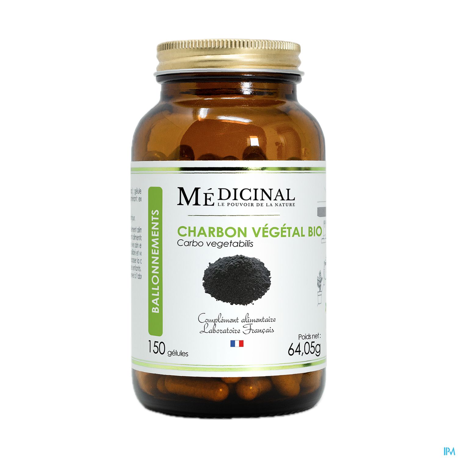 Medicinal Charbon Vegetal Gelule 150