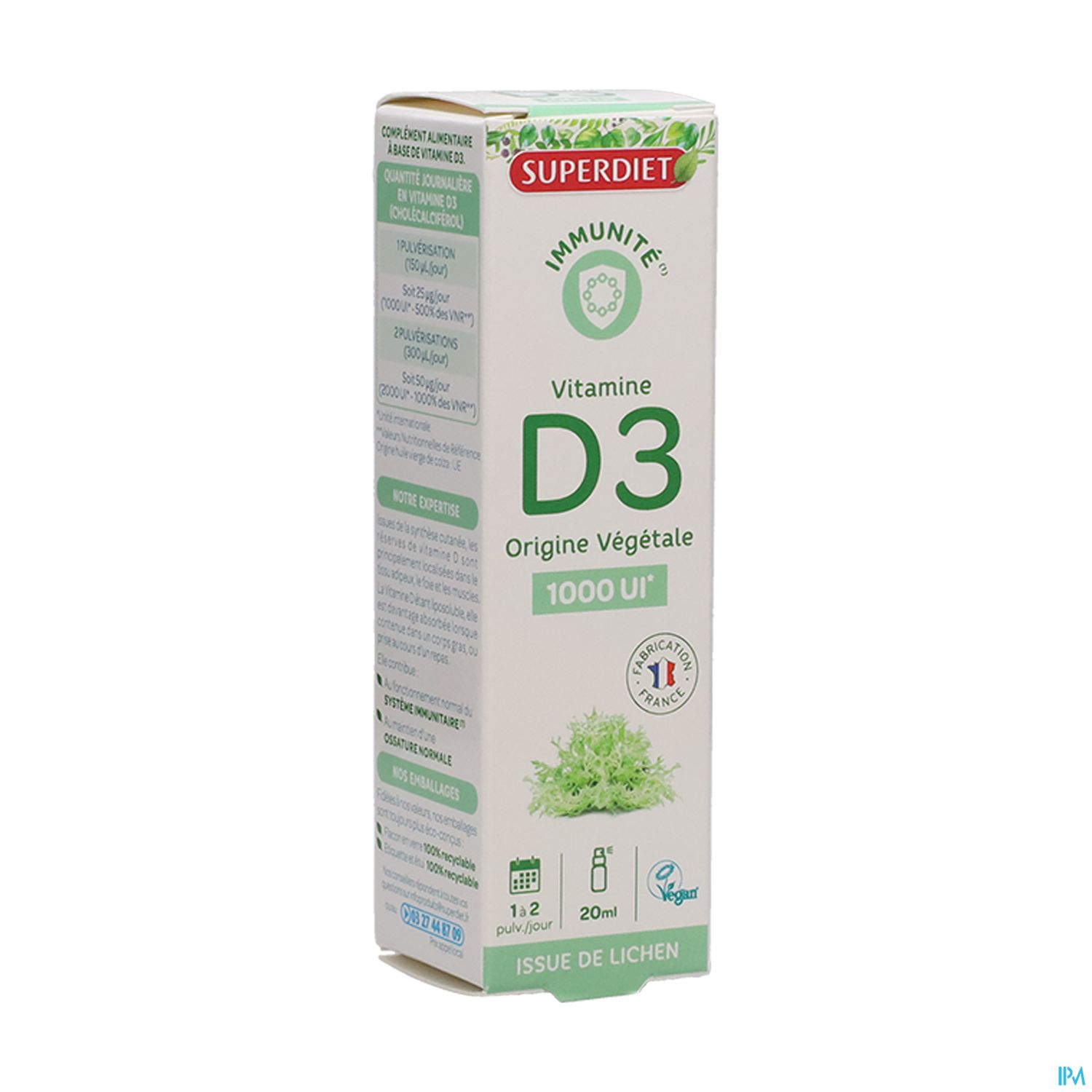 SUPERDIET VIT D3 SPR BUCC 20ML