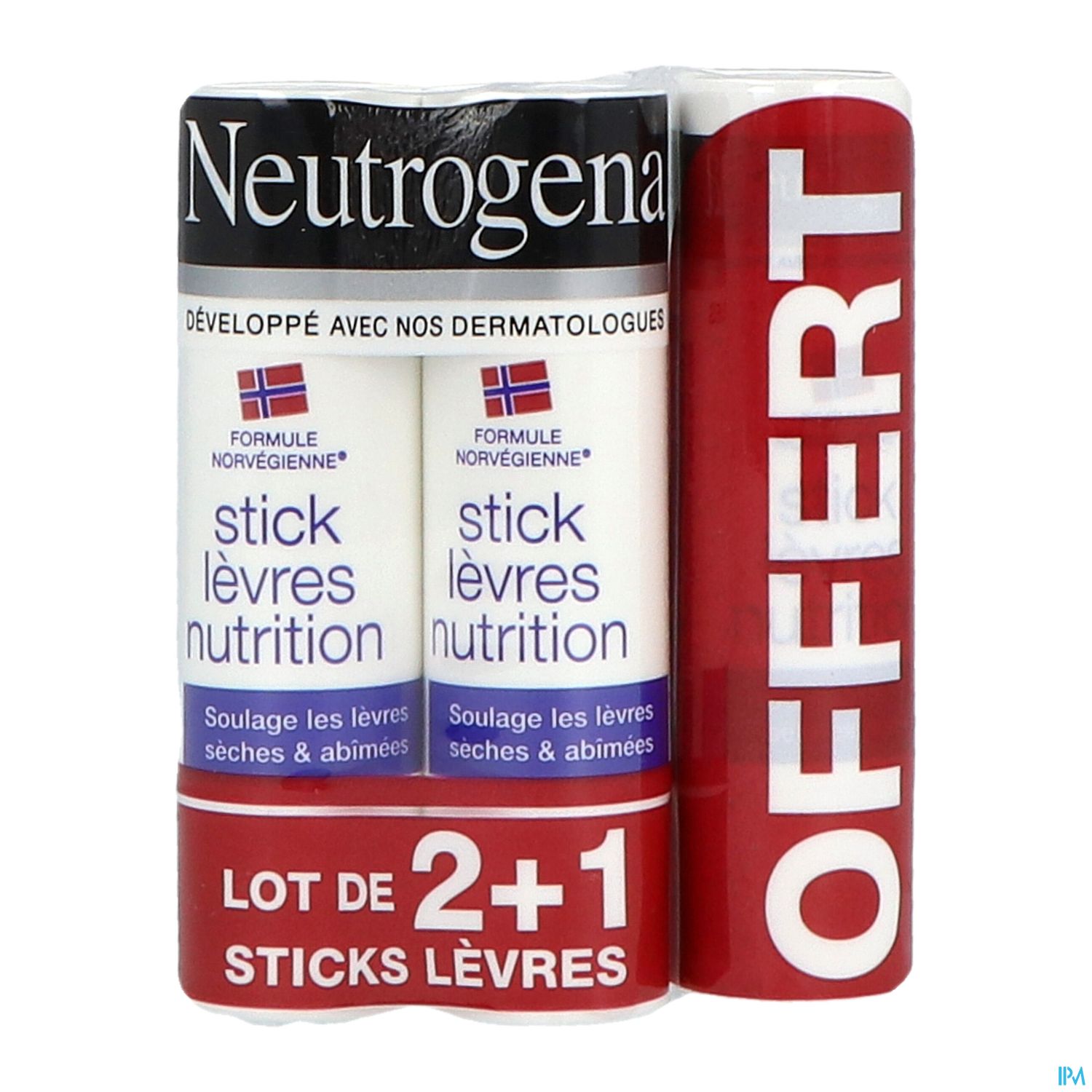 NEUTROGENA STICK LEVRE 4,8G X3
