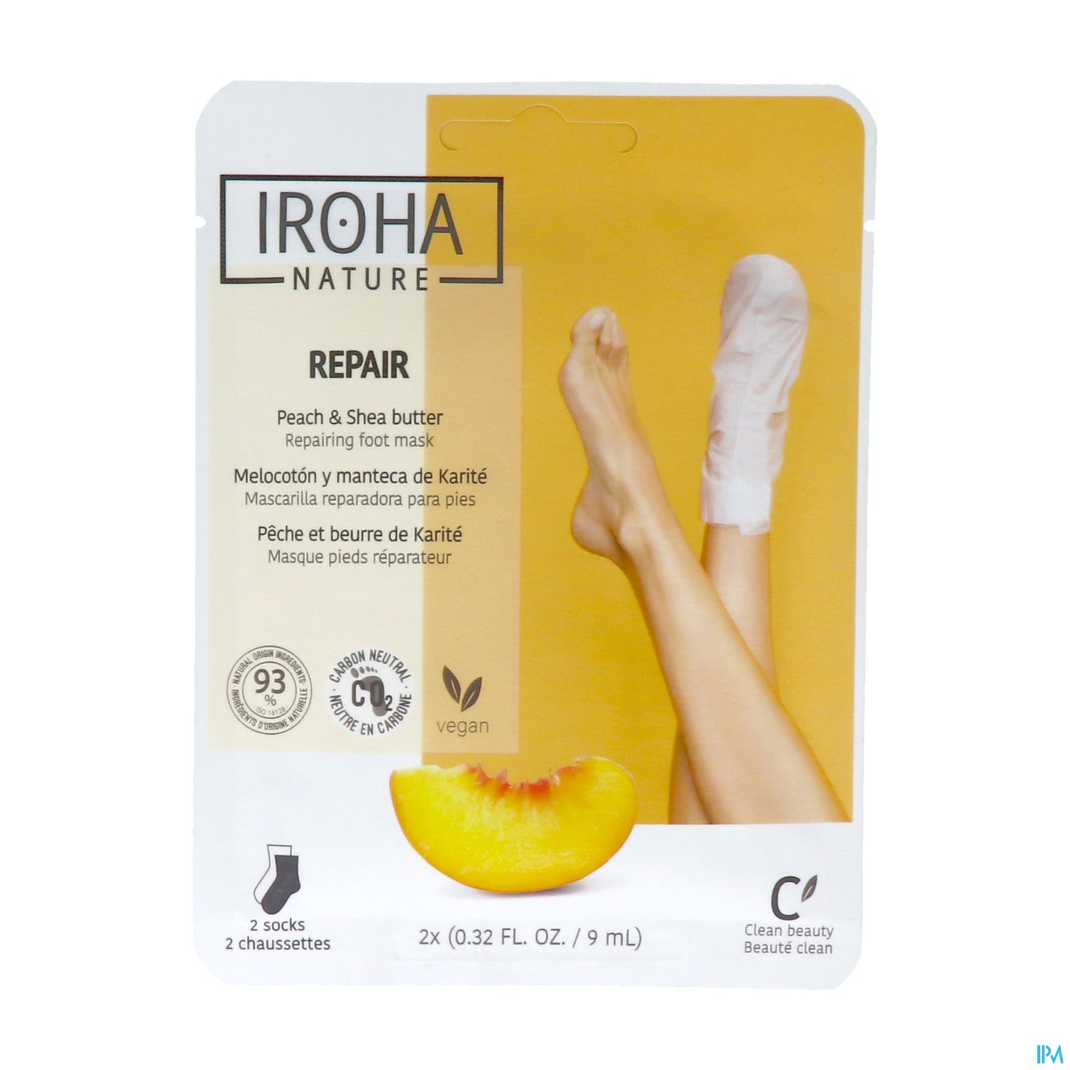 IROHA MASQ CHAUSS REPAR PIED 2X9ML