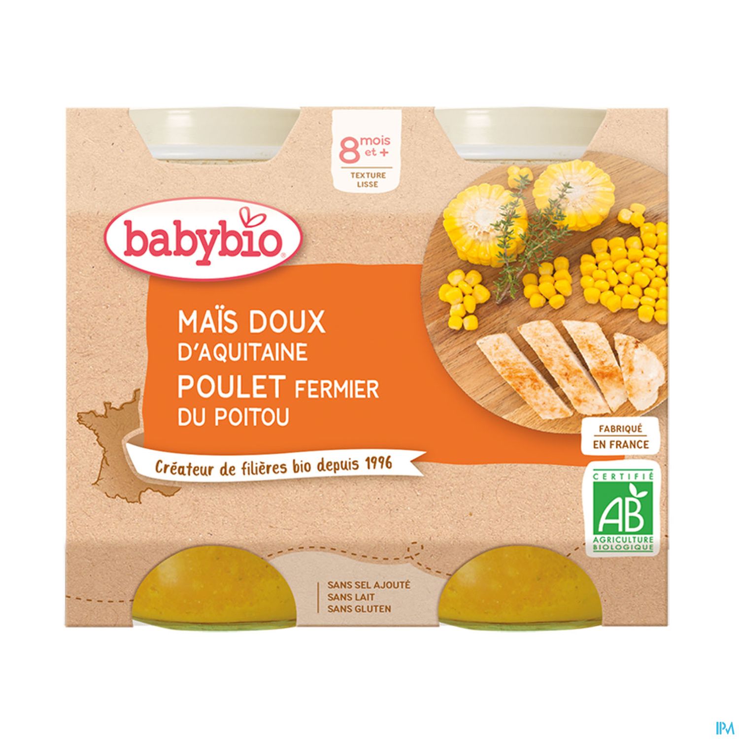 BABYBIO MENU LEGUME POULET 2X200G