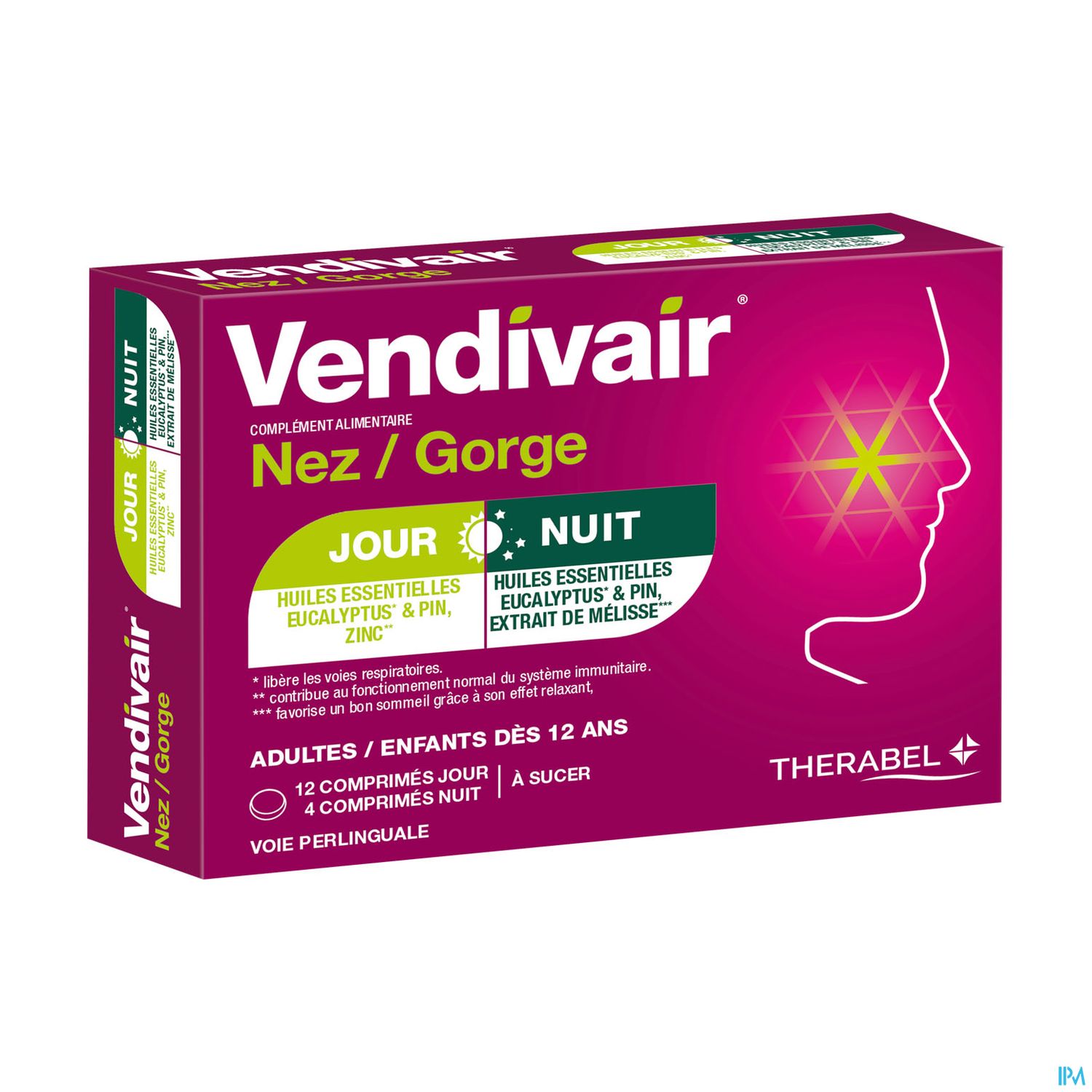 Vendivair Nez Gorge Comprime 16