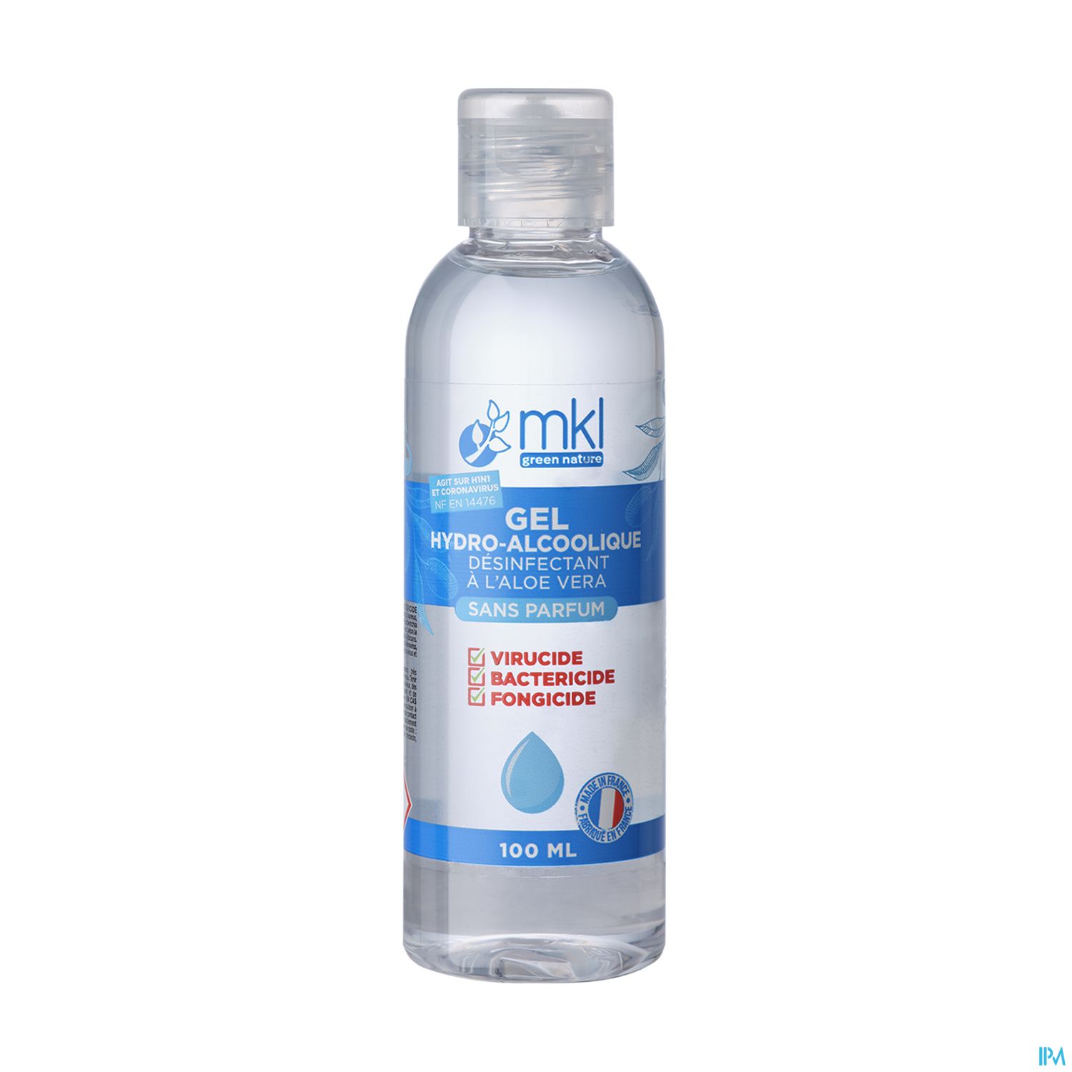 Mkl Green Nature Gel Hydroalcoolique Sans Parfum 100ml