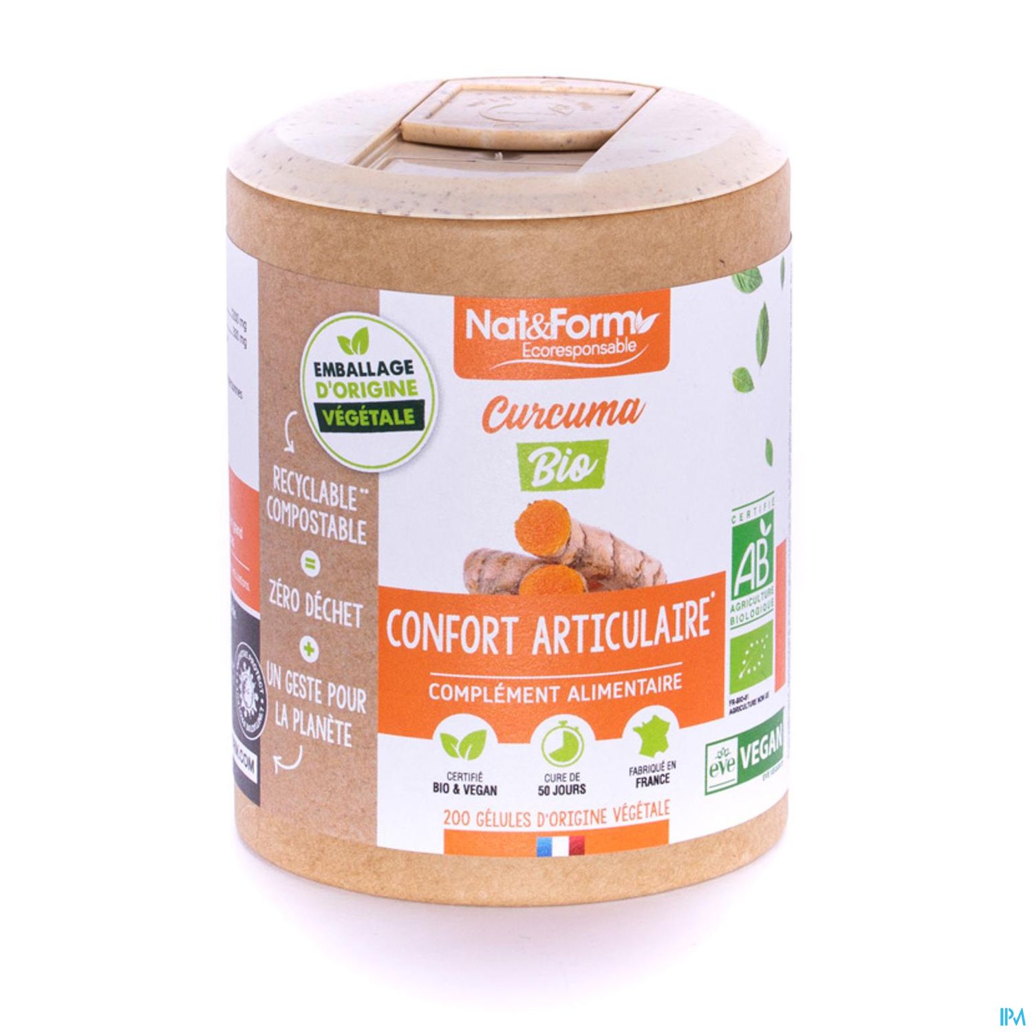 NAT&FORM ECO CURCUM BIO GELVEG200