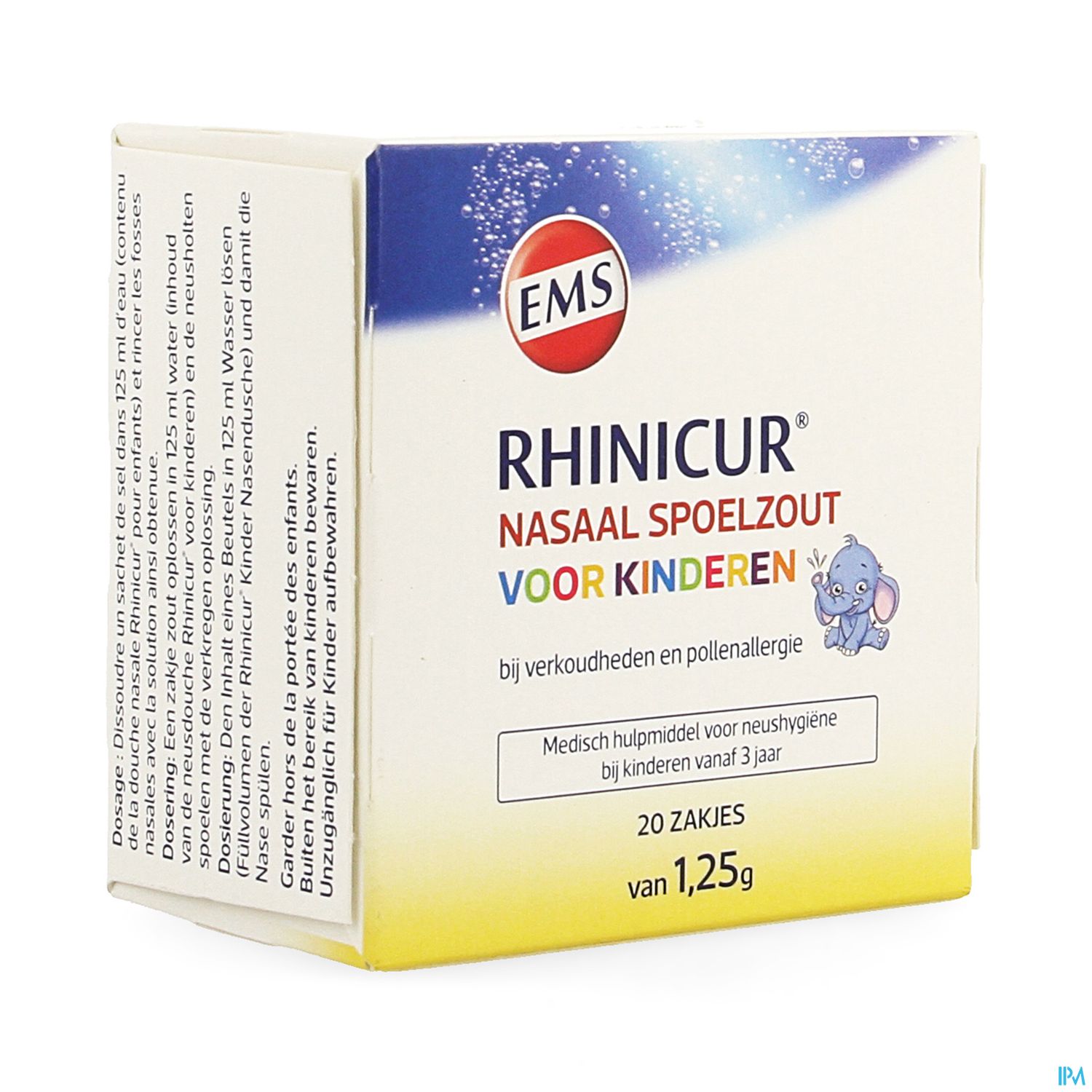 RHINICUR SEL RINC ENF SACH 20