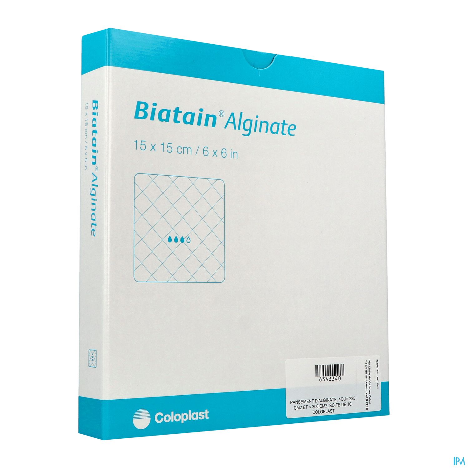 BIATAIN PANS ALGINATE 15X15CM 10