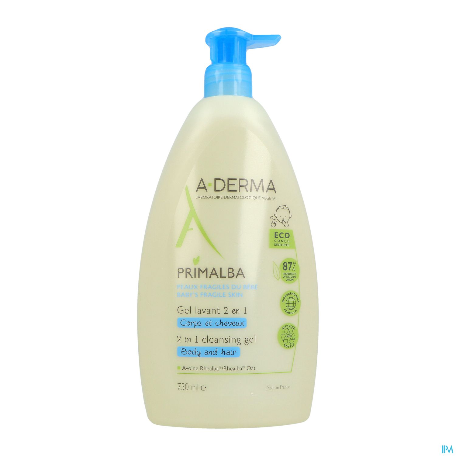 A-DERMA PRIMALBA GEL LAVANT 750ML