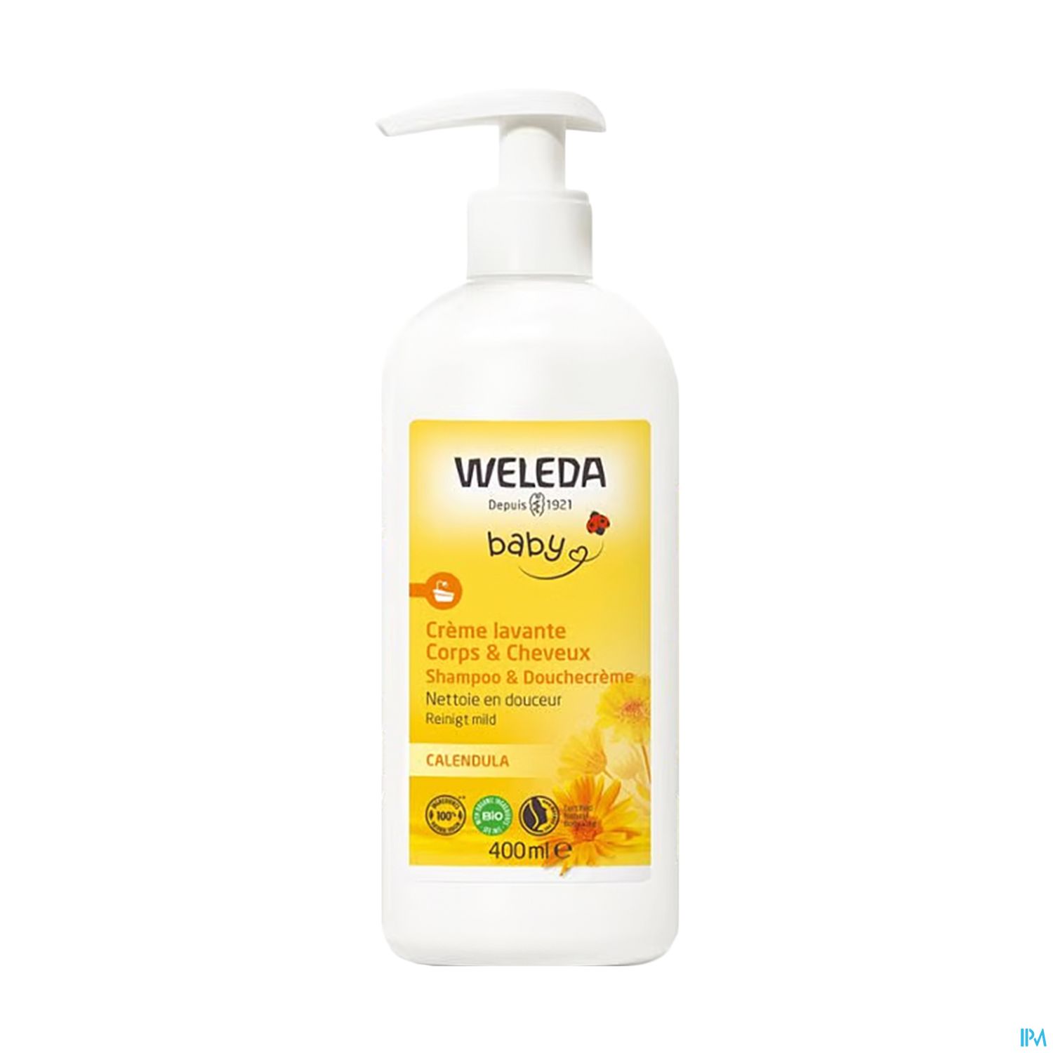 Weleda Calendula Bebe Creme Lavante Corps Et Cheveux 400ml