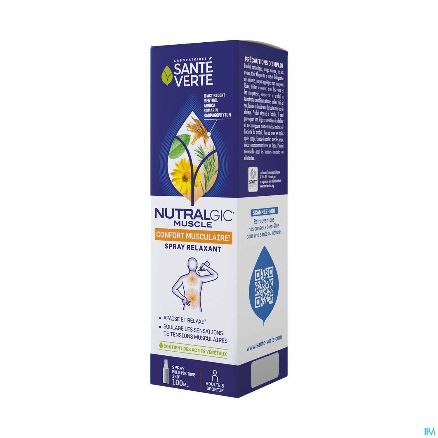 NUTRALGIC MUSCL SANTE VERTE SPR100