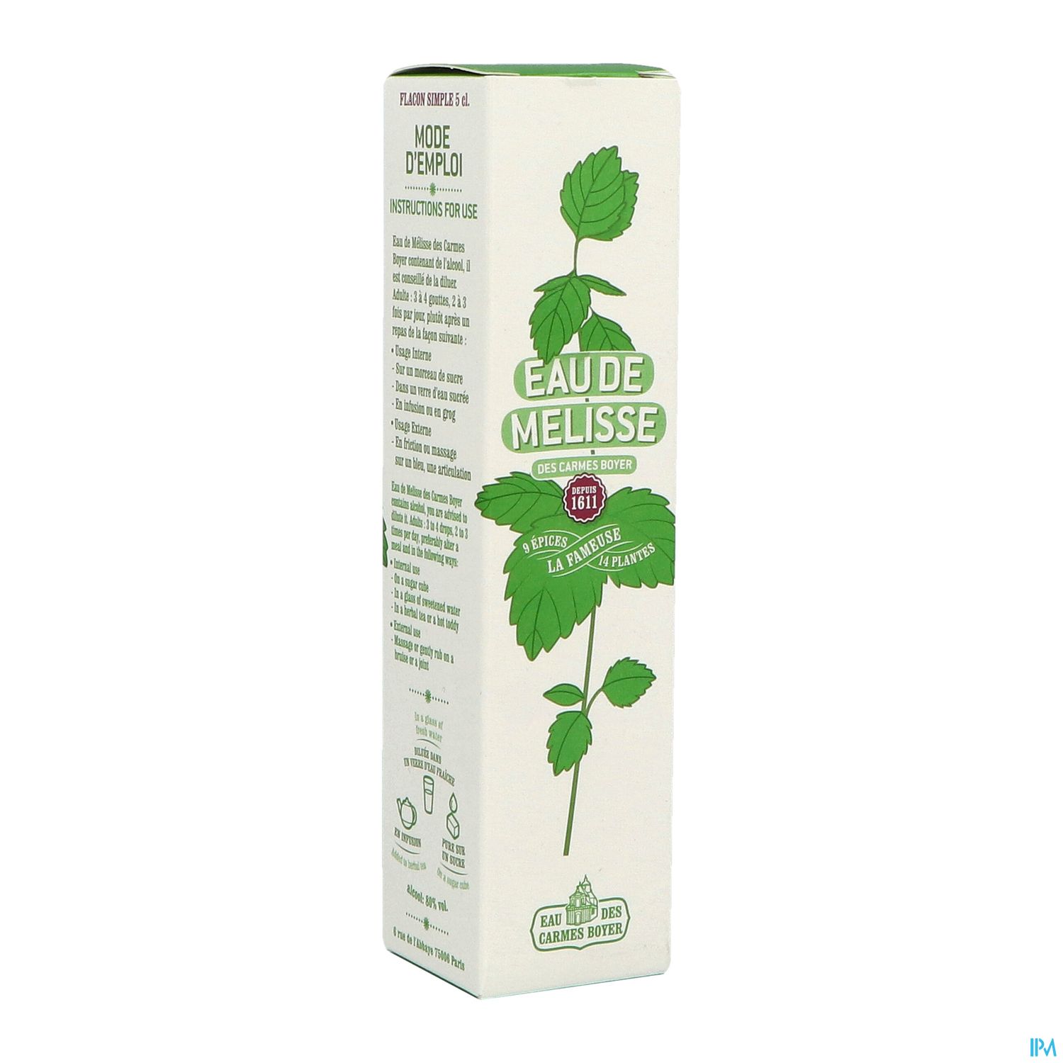 EAU MELISSE BOYER SIMPL 5CL