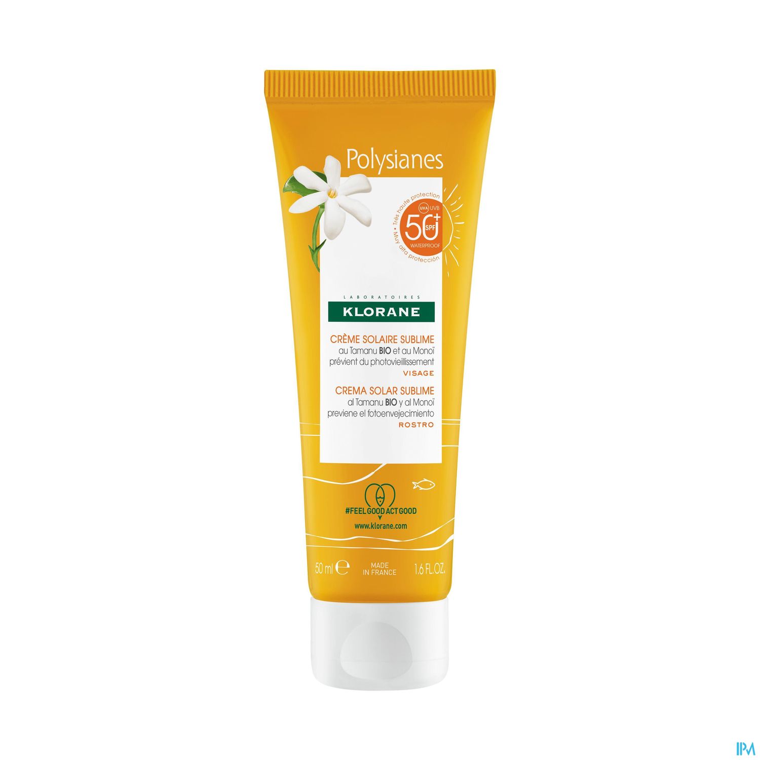 KLORANE SOL CR SPF50+ VISAGE 50ML