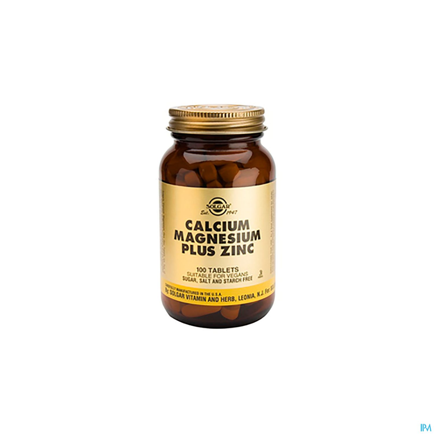 Solgar Calcium Magnesium Plus Zinc Comprime 100