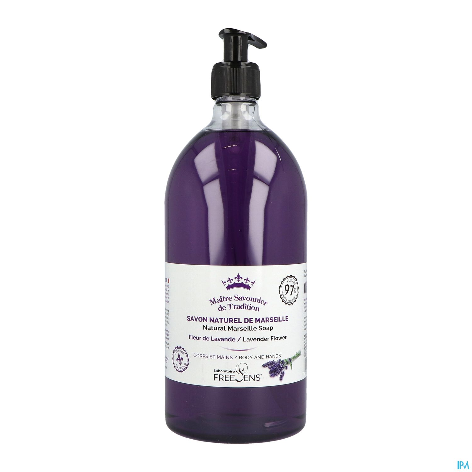 Freesens Savon Naturel De Marseille Fleur Lavande 1l