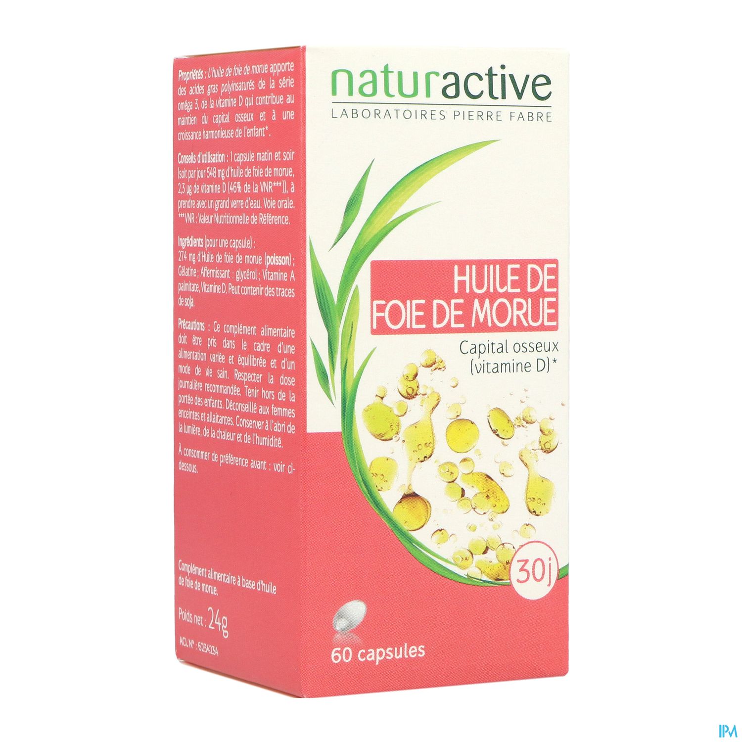 NATURACTIVE FOIE MORUE HLE CAPS60