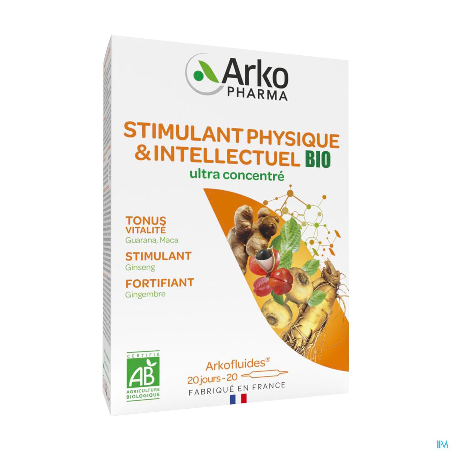 Arkopharma Arkofluides Bio Stimulant Physique Ampoule 10ml 20