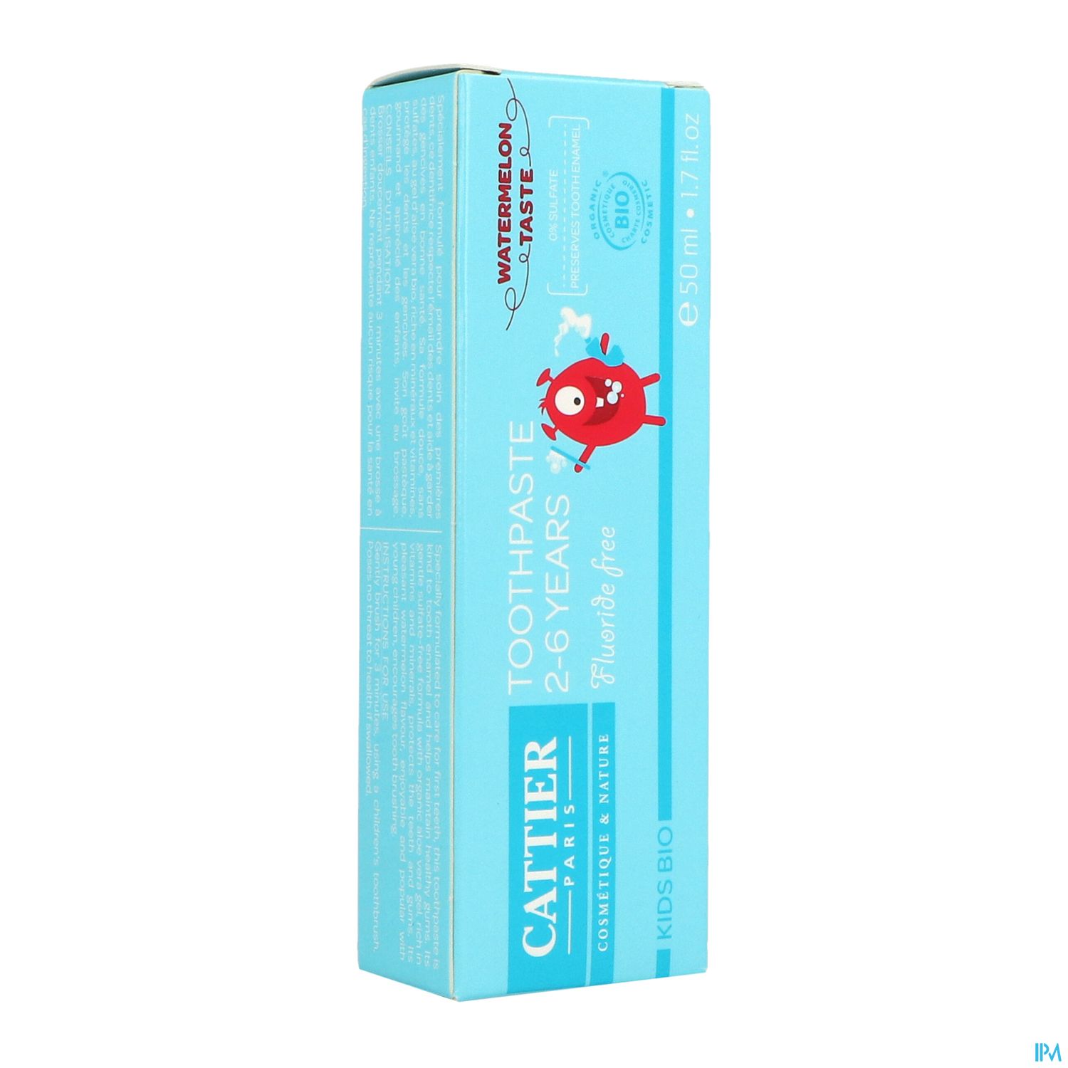 CATTIER KIDS DENT 2-6ANS PAST 50ML