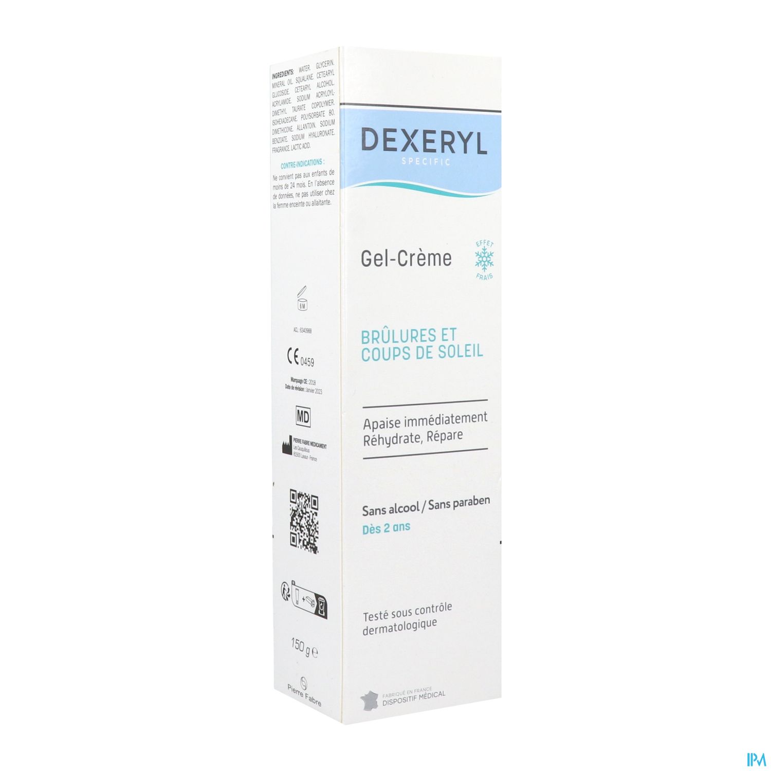 Dexeryl Specific Brulures Coups De Soleil Gel Creme A Effet Frais 150g