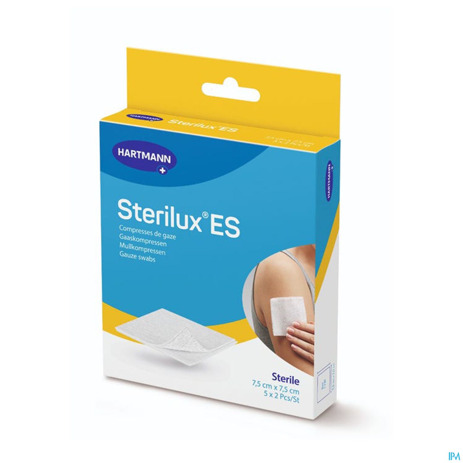 COMP STERILUX 7,5X7,5 SACH 2X5