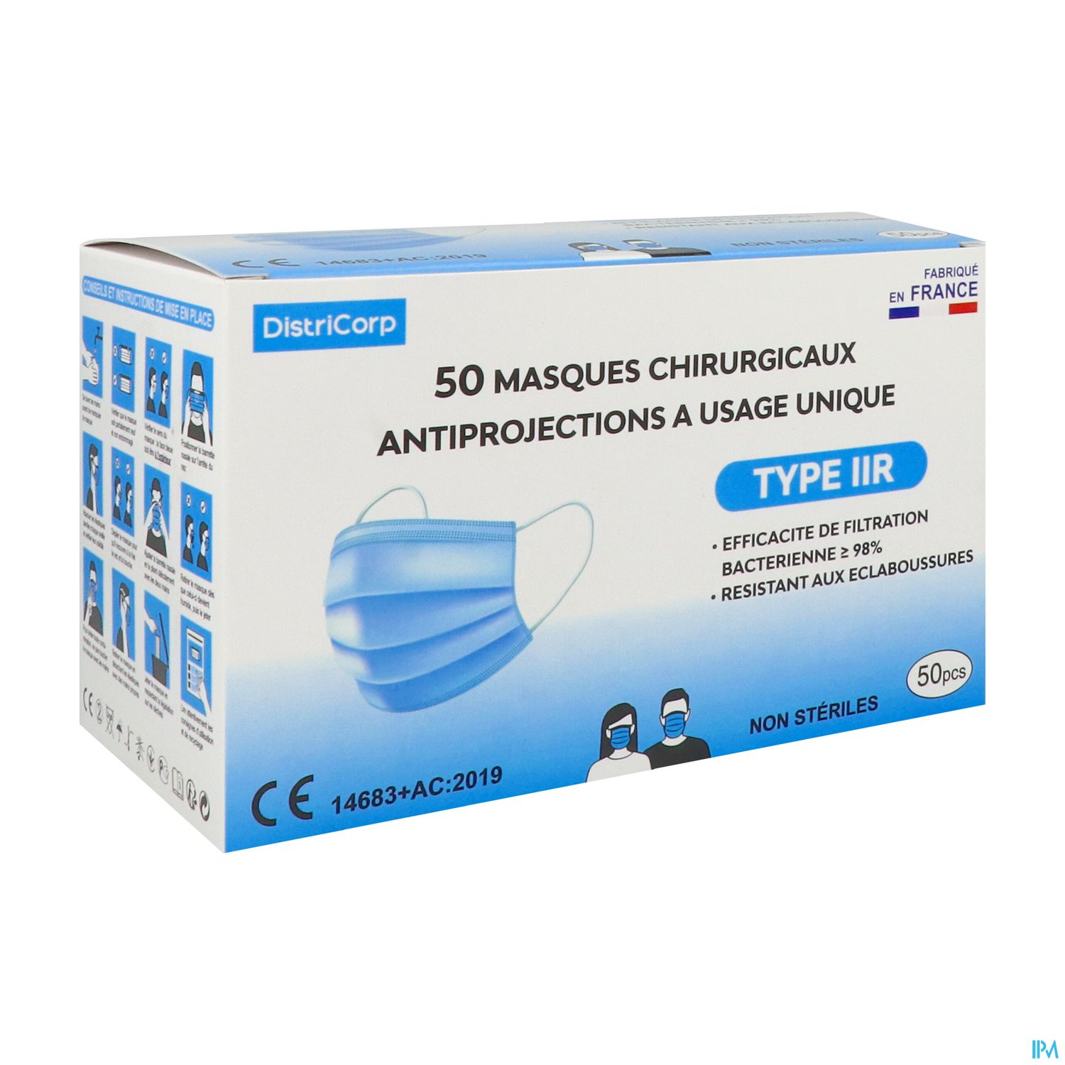 MASQUE CHIR COULEUR AD /50