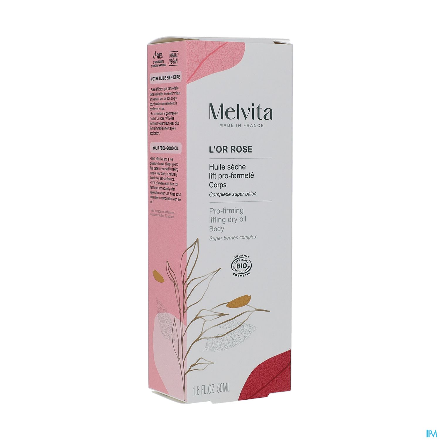 MELVITA HLE FERMETE OR ROSE 50ML