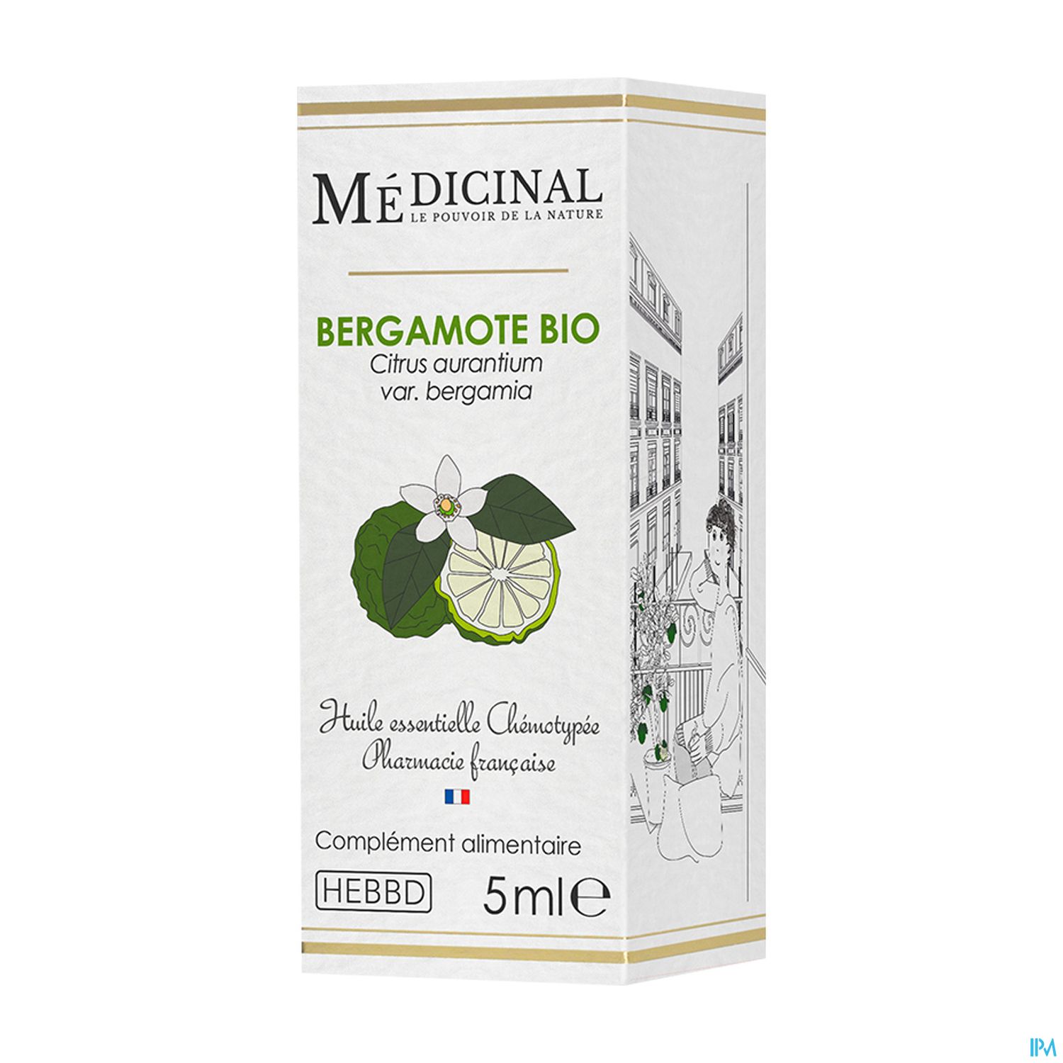 Medicinal Huile Essentielle Bergamote Bio 5ml
