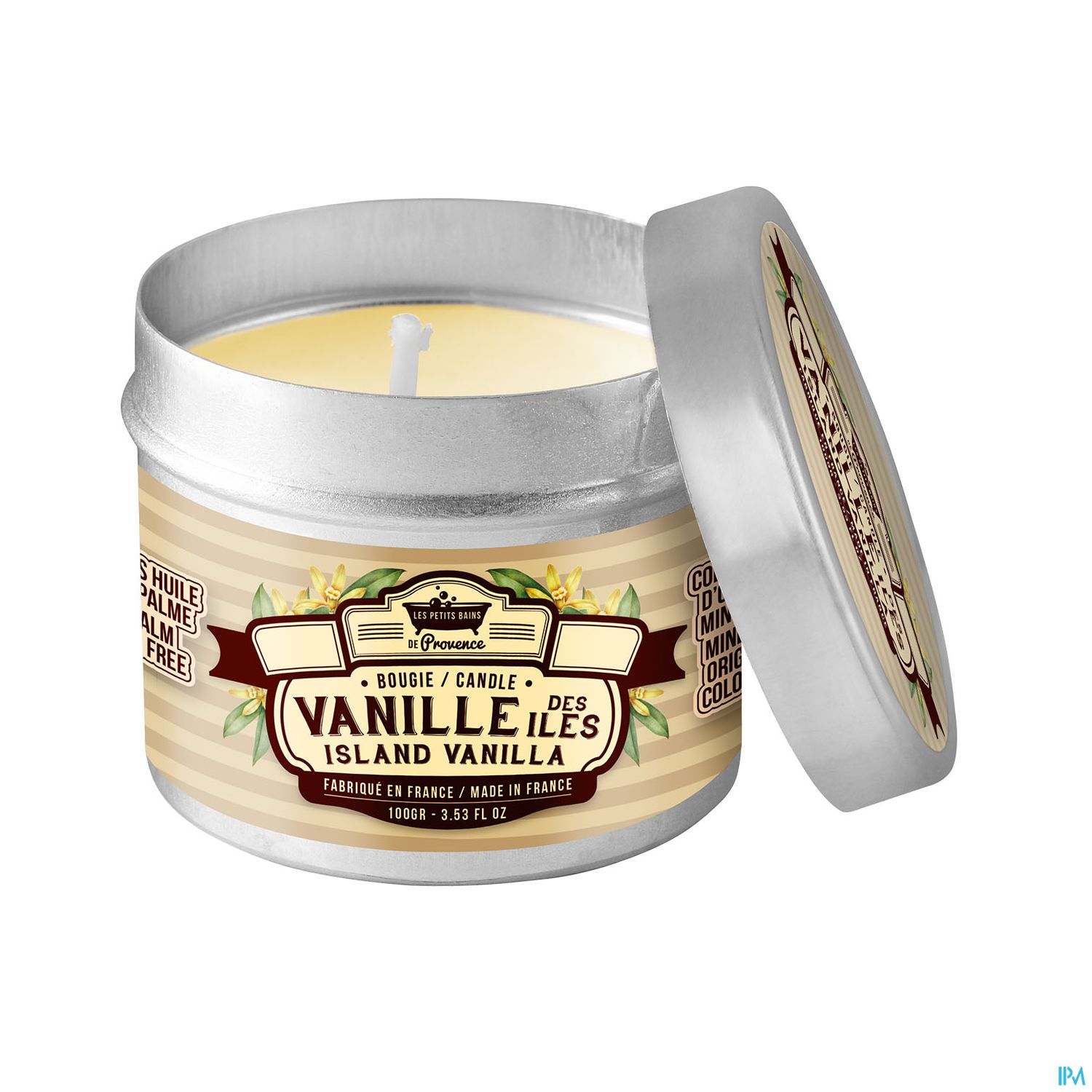 Les Petits Bains De Provence Bougie Vanille 100g