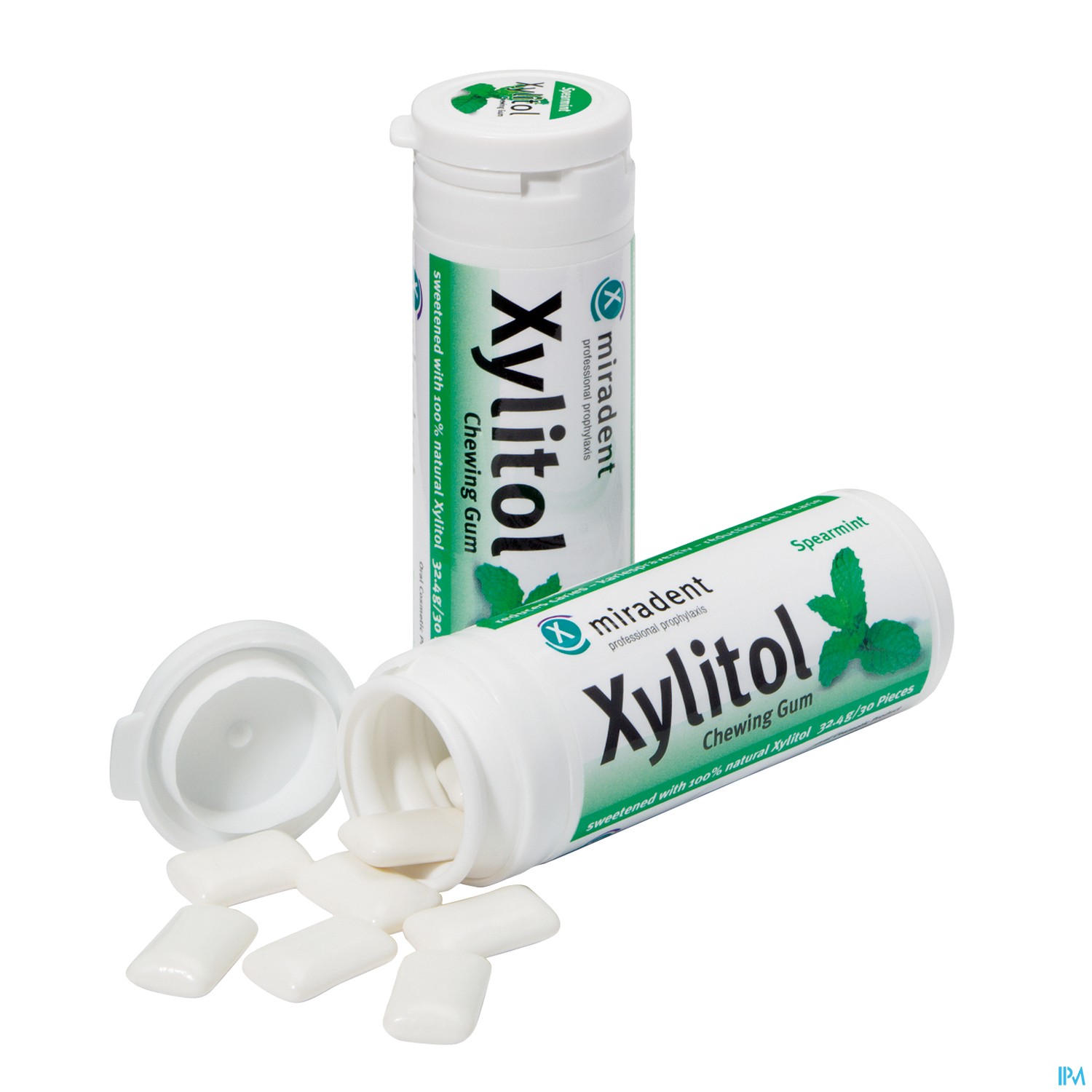 Miradent Xylitol Chewing Gum Menthe Vert 30