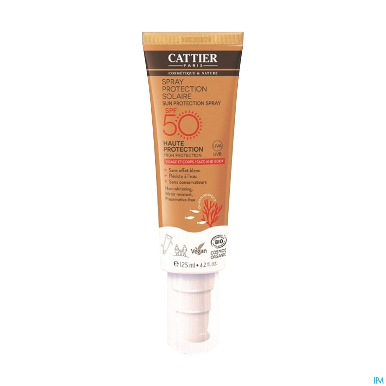 CATTIER SOL PROT SPF50 SPR 125ML